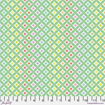 Free Spirit Roar! by Tula Pink PWTP228 Mint Star Gazer Cotton BTY