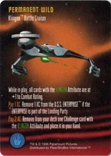 Star Trek TCG Klingon Battle Cruiser [Permanent Wild] - Starfleet Manuevers