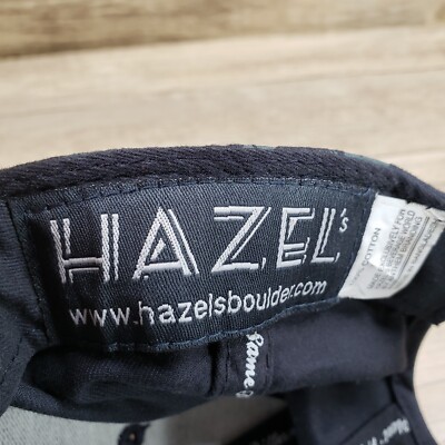 Hazel's Beverage World Hat Cap Strap Back Fly with Hazel Blue