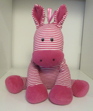 Jellycat Skiddle Pony Horse Musical Pull Tail Pink Stripe Soft Toy Plush