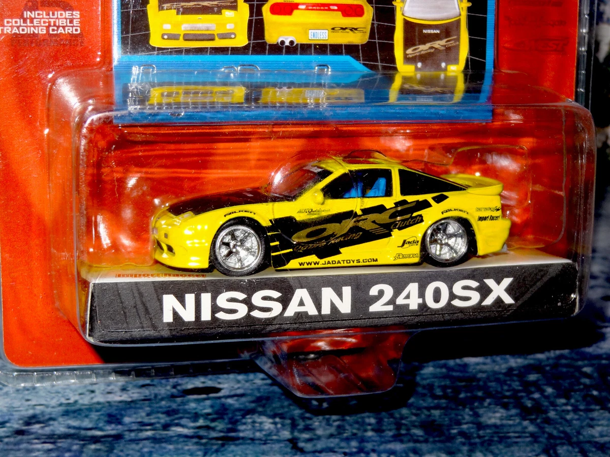 JADA TOYS IMPORT RACER WAVE 7 NISSAN 240SX YELLOW 062 1/64 HTF