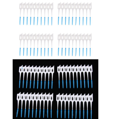 80x Silikon Interdental Slim Zahnbürste Zahnseide Mundhygienebürste