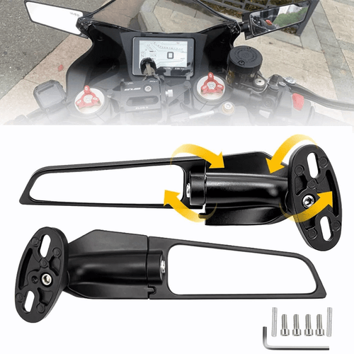 Adjustable Side Mirrors Rearview Wind Wing Mirror For Suzuki GSXR 600 750 1000 - Bild 5 von 20