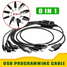 8 In 1 USB Programming Cable For Motorola Baofeng Kenwood TYT YAESU QYT Radio