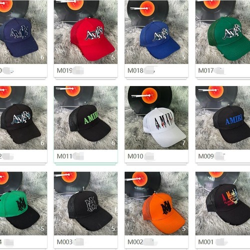 Mens Womens AM Logo Embroidered Trucker Cap MA Baseball Cap - Afbeelding 2 van 53