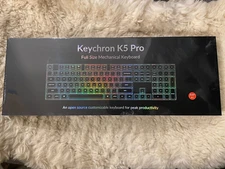 Keychron K5 Pro Ultra-Slim Wireless Mechanical Keyboard -Red / New in Sealed box