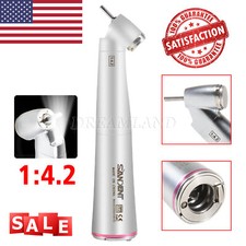 Dental 1:4.2 Fiber Optic High Speed Handpiece 45 Degree Contra Angle USA