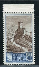 1949 SAN MARINO 200 lire paesaggi dentellato 14 x 13 1/4 DN130