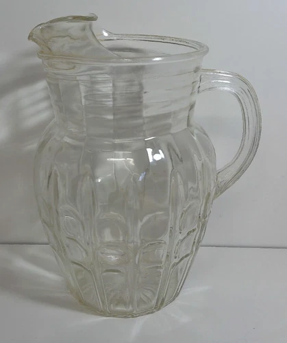 Anchor Hocking Highpoint Water Pitcher Lemonade Vintage 1940s