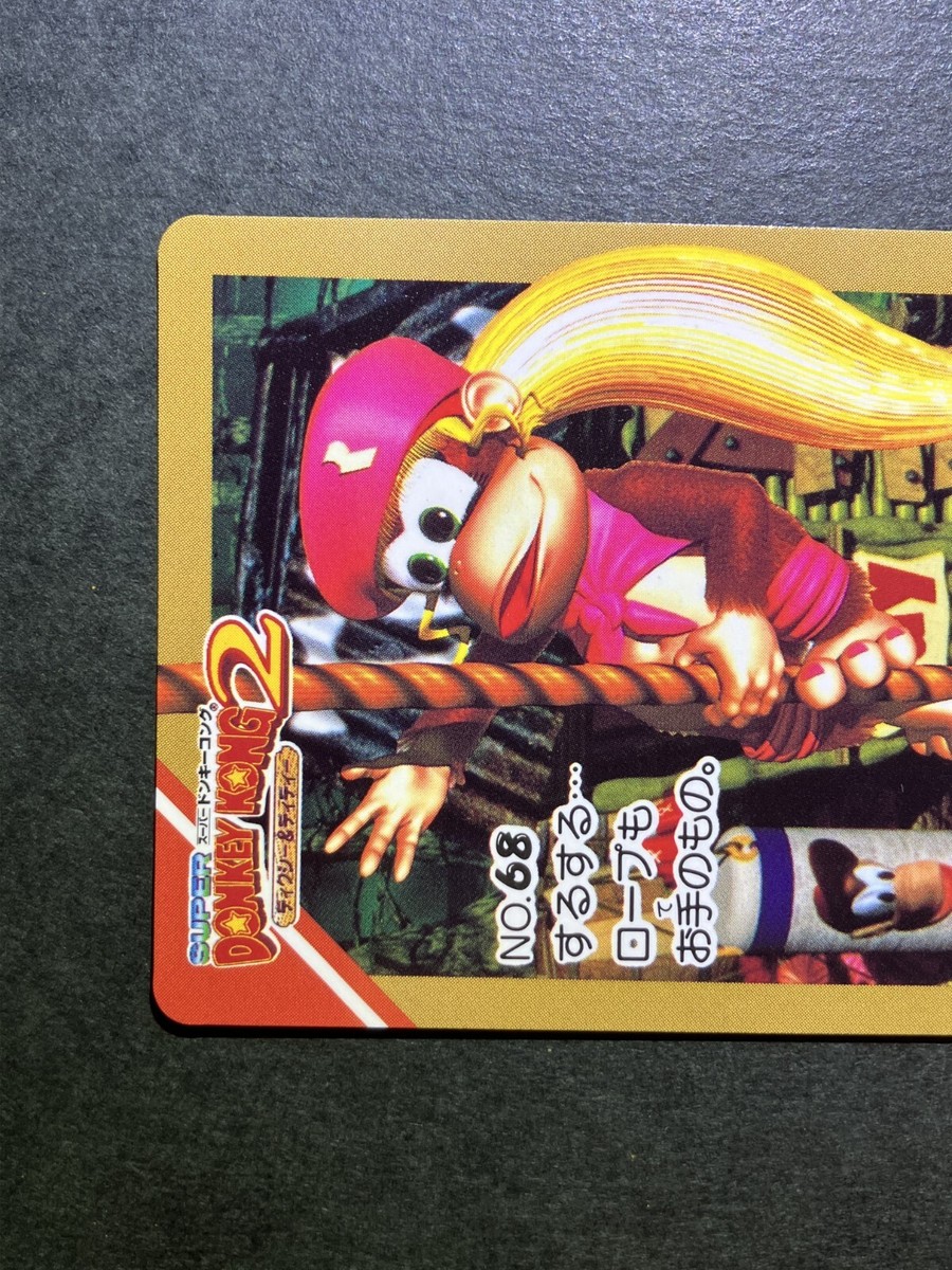 Super Donkey Kong 2 Dixie & Diddy Cards TCG Japanese Bandai 1996