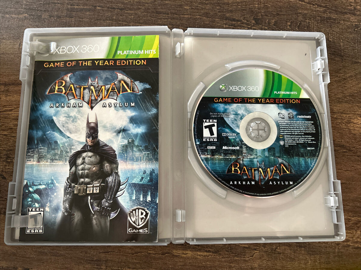 Lot of 2 Batman Xbox 360 Games Arkham City Asylum Complete in Box CIB 