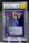 2025-26 Topps Chrome Cooper Flagg Rc Purple Geometric Refractor Auto /75 BGS 9