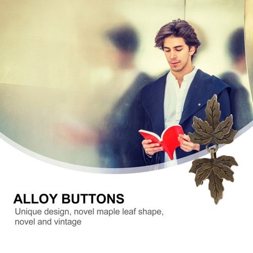 8 par Klamra stopowa Klamra w kształcie klonu Vintage Kołnierz Guzik Kostium Przycisk - Zdjęcie 6 z 12