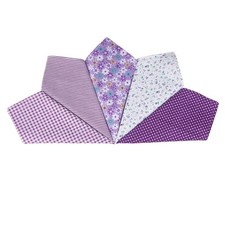 5-10 PCs 100 Cotton Floral Printed Handkerchief Elegant Hankies for Women La...
