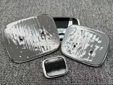 Ecs Racing 3pcs Black Front Rear Steering Badge Emblem For Civic Coupe 12-15