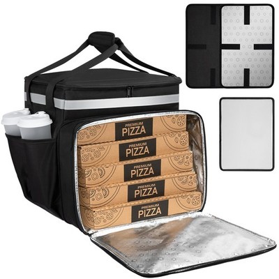 Food Delivery Backpack, Expandable Delivery Backpacks for Hot/Cold with Refle...