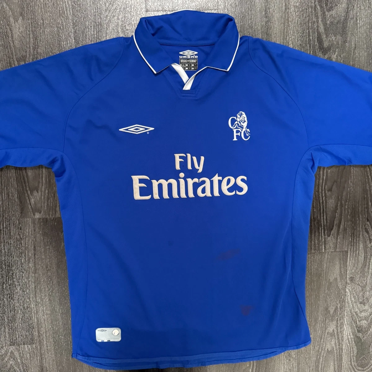 Maillot Chelsea Domicile 2001/03 – Umbro – Taille M Adulte – Bleu Manches Courtes
