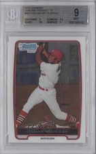 2012 Bowman Chrome Prospects Oscar Taveras #BCP102 BGS 9 MINT 0f8