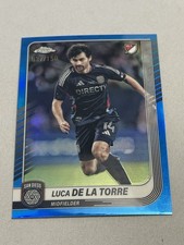 2025 Topps Chrome MLS Blue Refractor Luca Dela Torre /150 San Diego FC