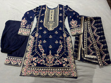 Indian Pakistani Salwar suit 3 pieces women?s wedding dress Stitched party wear