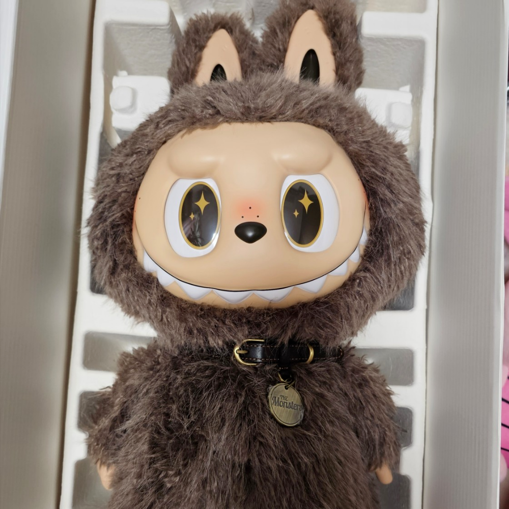 【海外限定】ZIMOMO LABUBU ぬいぐるみブラウン 海外限定 zimomo ジモモ labubu 18cm THE MONSTERS ぬいぐるみ