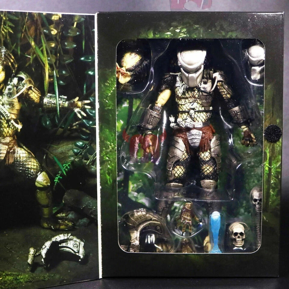 Figuras de ação NECA Predator Jungle Hunter Ultimate 7" brinquedo 1:12 luxo novo na caixa - Imagem 2 de 4
