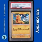 2017 POKEMON SHINING LEGENDS DECK PROMO #28/73 PIKACHU CRACKED ICE HOLO PSA 7