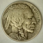 1913 D Buffalo Indian Head Nickel VF 5c Coin Very Fine Circulated Denver Type I
