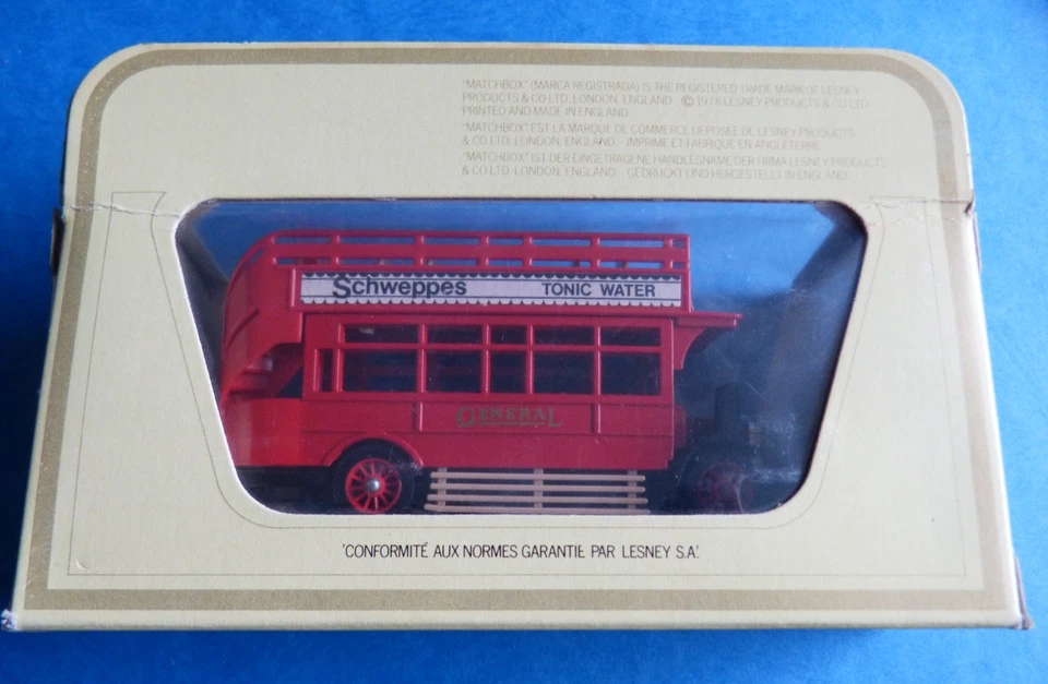1978 Matchbox Modell Y 23 A.E.C. Doppeldecker Bus Models of Yesterday 1:72 Tonic - Bild 2 von 3