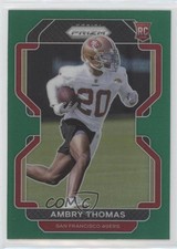 2021 Panini Prizm Rookie Green Prizm Ambry Thomas #439 0q84