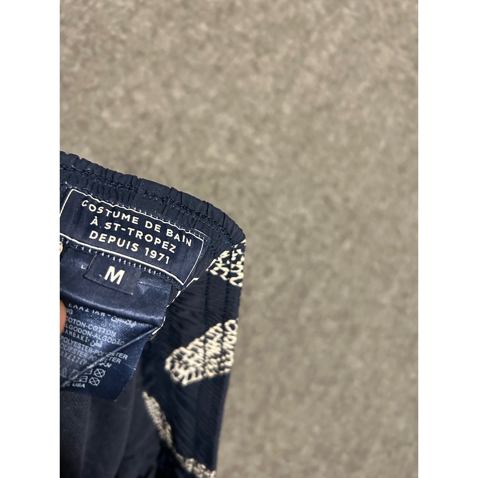 Vilbrequin swim trunks lined lightweight beach starfish blue medium