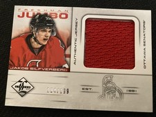 2012-13 Panini Limited #FJ-JK Jakob Silfverberg Freshman Jumbo Jersey #/199