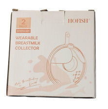 HOFISH Silicone Manual Breast Pump -Wearable Breast Shells 2 Pk 1.35oz/White