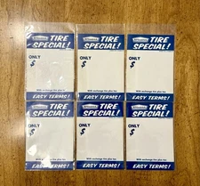 Lot Of (6) Blank B.F. Goodrich Tire Advertising Decal Labels