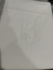 Matouk Italia Nuovo King Lenzuolo Piatto 500TC Cotone Luca Percalle MONO BIANCO