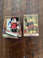Vintage Mickey Minnie 1987 Applause Clubhouse Collection Plush Figures Boxes