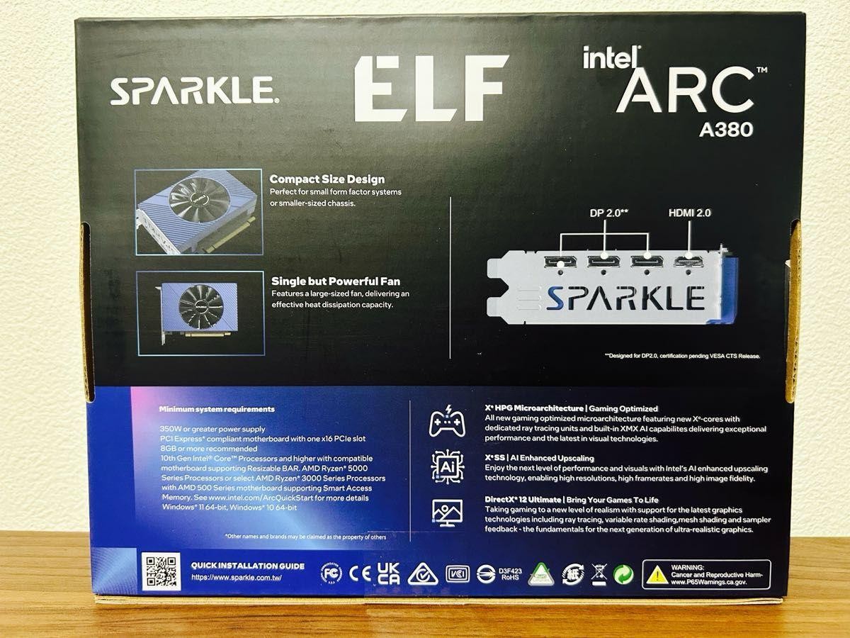 SPARKLE Intel Arc A380 ELF Series 6GB GDDR6 Graphics Card Gaming