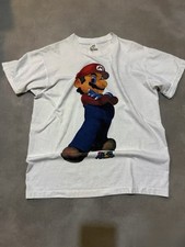RARE AOP Vintage 90s Nintendo 64 Super Mario Promo Tshirt Single Stitch Size L