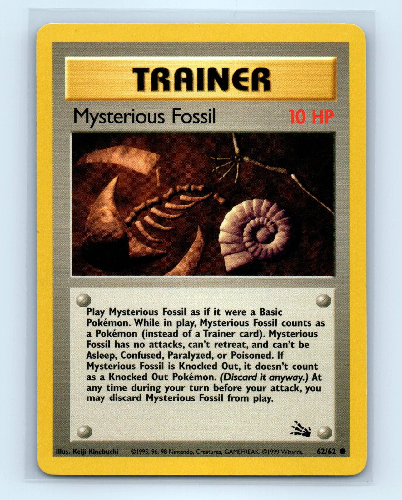 Pokemon tcg Fossil Mysterious Fossil Lightly played