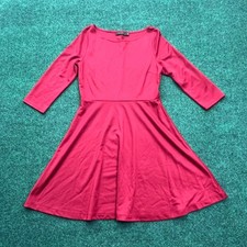 The Limited Red Fit Flare Long Sleeve Dress Size Medium