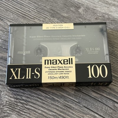 MAXELL  XLII-S 100 Super Silent-Phase AccurateCassette Tape TYPE II (Sealed NEW)