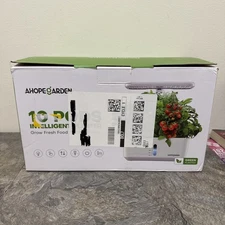 Ahopegarden Hydroponics 10 Pod Growing System kit Indoor Garden LED Light NEW