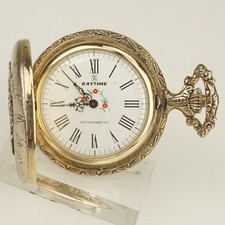 WORKING Mechanical RELIEF Pocket Watch Men's no fusee duplex no repeater RAR