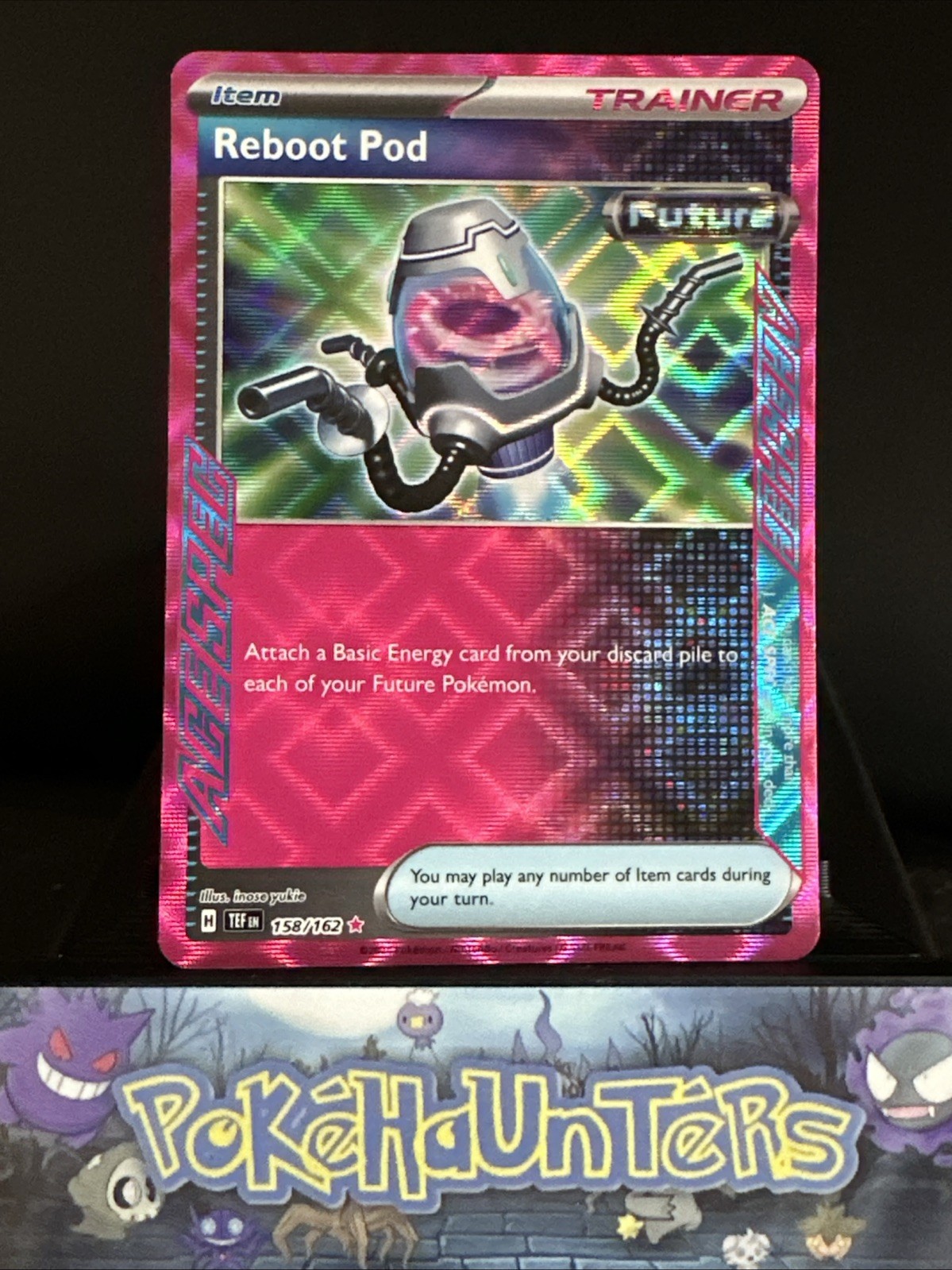 Pokemon Card Reboot Pod 158/162 Temporal Forces Ace Spec Trainer Holo Near Mint