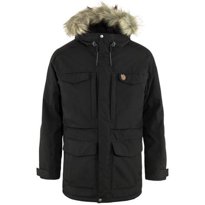 NWT Mens FjallRaven Black Insulated Nuuk Hooded Parka Coat Jacket sz S $535