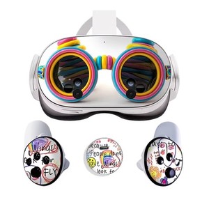 Sticker de peau de vinyle pour Mate 3S VR Contrôleur de casque PVC Décalques Cute6587