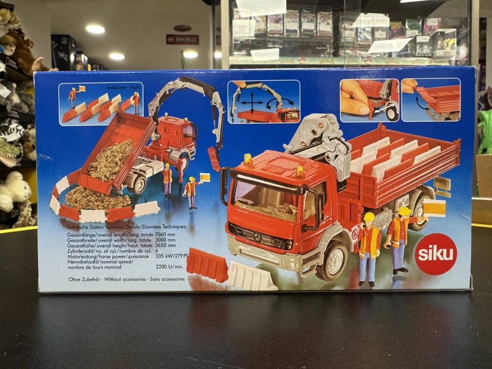 SIKU 3534-modellino 1:50 - CAMION MERCEDES ATEGO CON GRU - NUOVO-SIGILLATO - Immagine 3 di 4