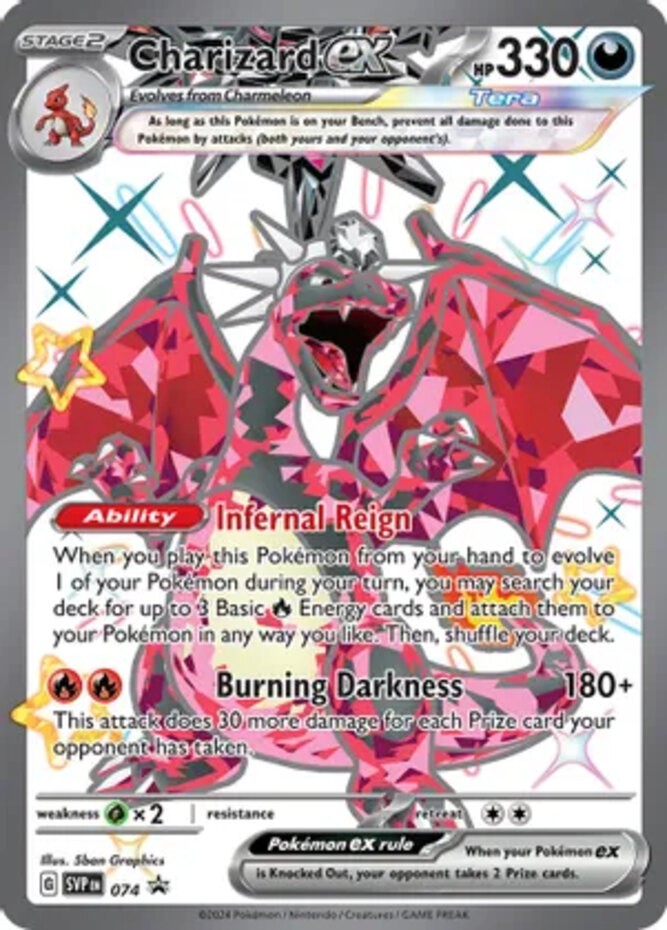 NM-Mint Charizard ex - SVP074 - SVP Black Star Promos Pokemon SV Black Star Prom