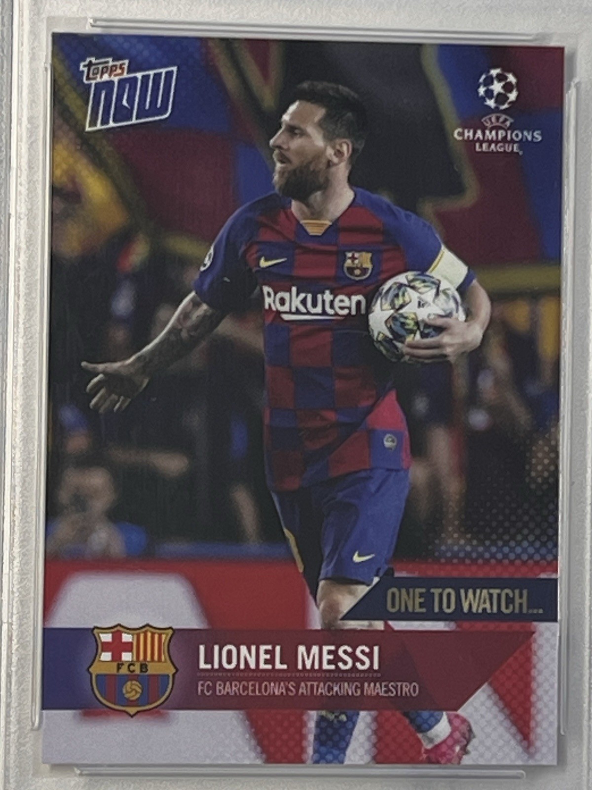 Topps now LIONEL MESSI UEFA champions league psa 10 #55 GOAT 💯🙌 view 2
