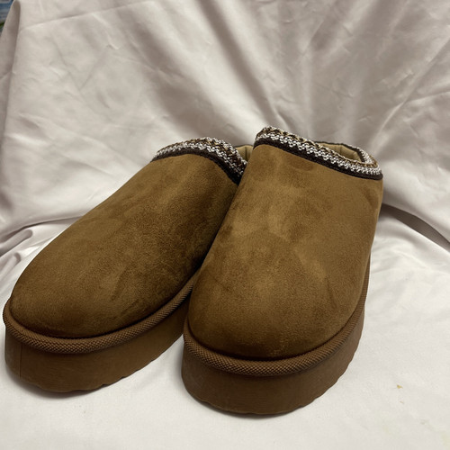 Falls Creek Women Fluffy Platform Slippers Winter Warm Comfortable Cotton Shoes